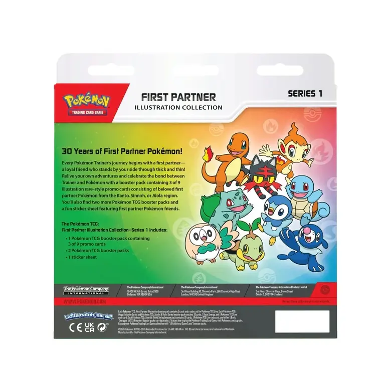Pokemon TCG 30th Anniversary First Partner Illustration Collection English