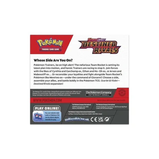 Pokemon TCG SV10 Destined Rivals Booster Box English
