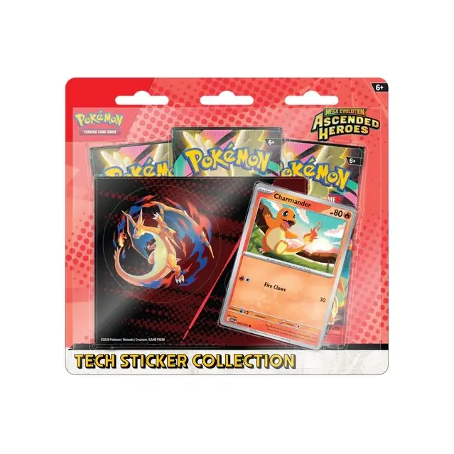Pokemon TCG ME2.5 Ascended Heroes Tech Sticker Collection Blister (Charmander) English